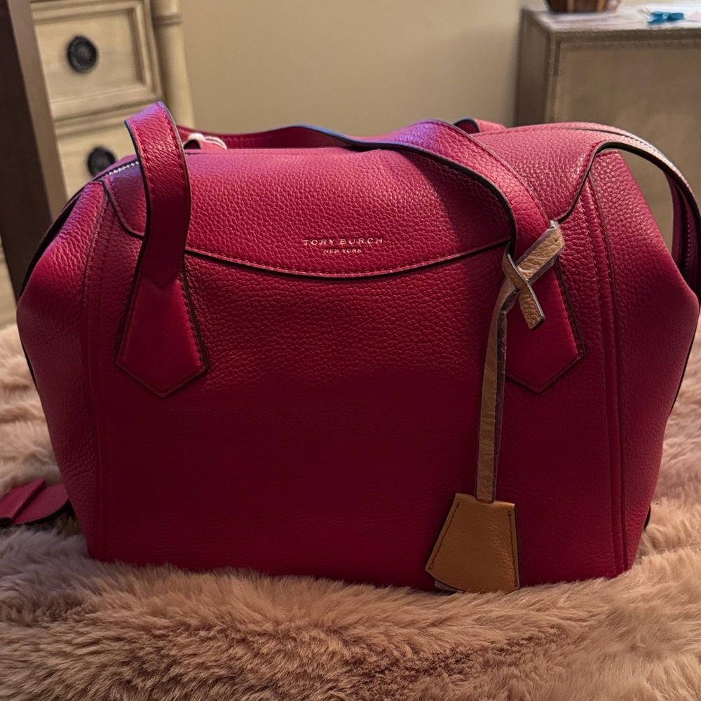 Tory Burch Red Satchel Bag